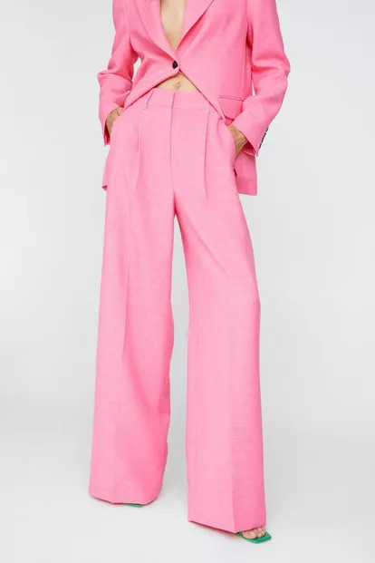 High Waisted Wide Leg Tailored Pants | Nasty Gal (US)