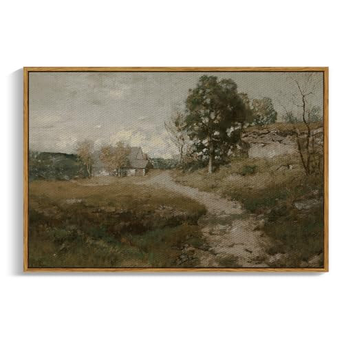 InSimSea Framed Canvas Wall Art Vintage Decor, Home Decor Countryside Landscape Farmhouse Decor, ... | Amazon (US)