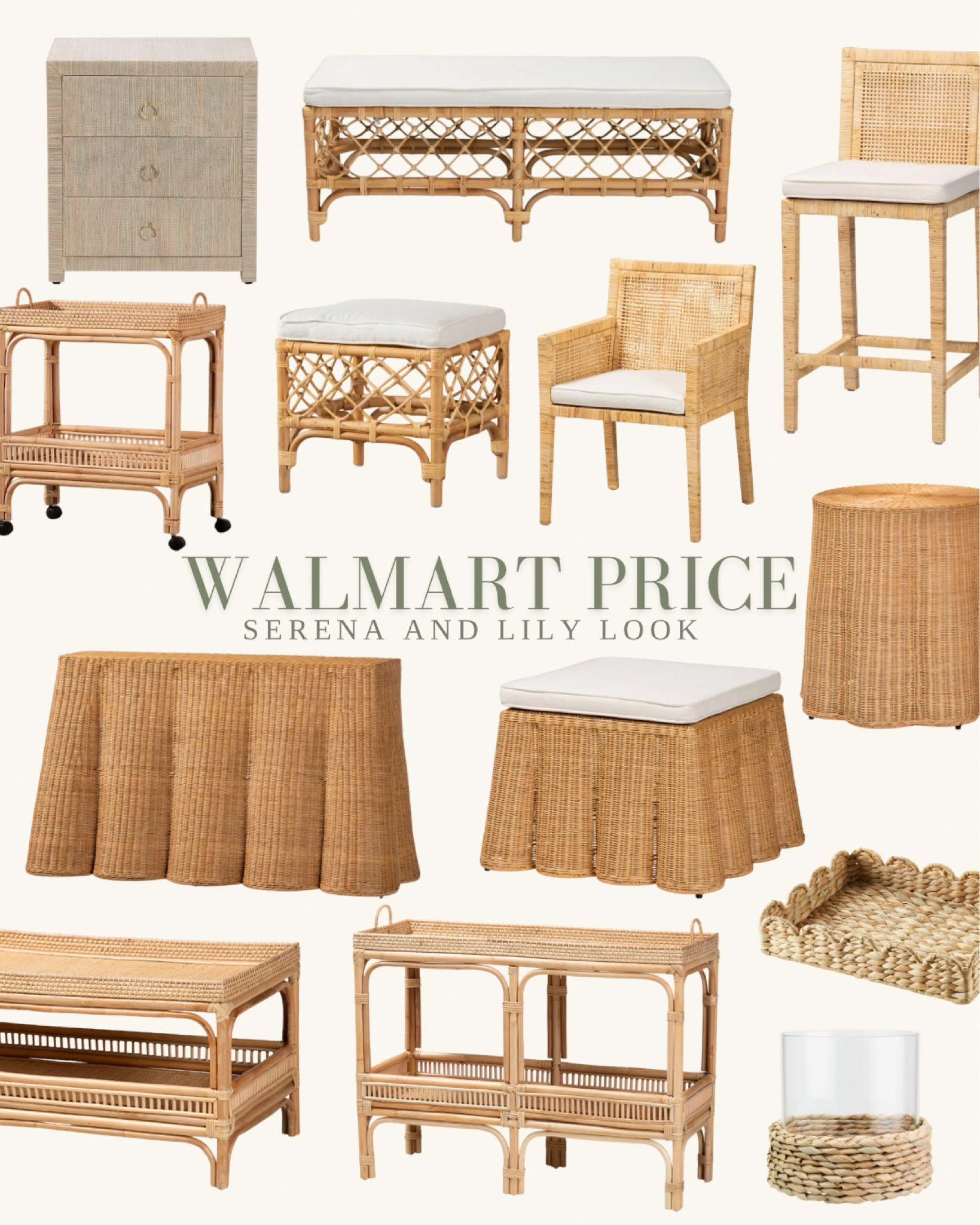 Serena and Lily look for less furniture! Walmart home finds, Homebyjulianne affordable boujee on a budget kitchen chairs, console, bench, coffee table 

#LTKSaleAlert #LTKHome #LTKSeasonal