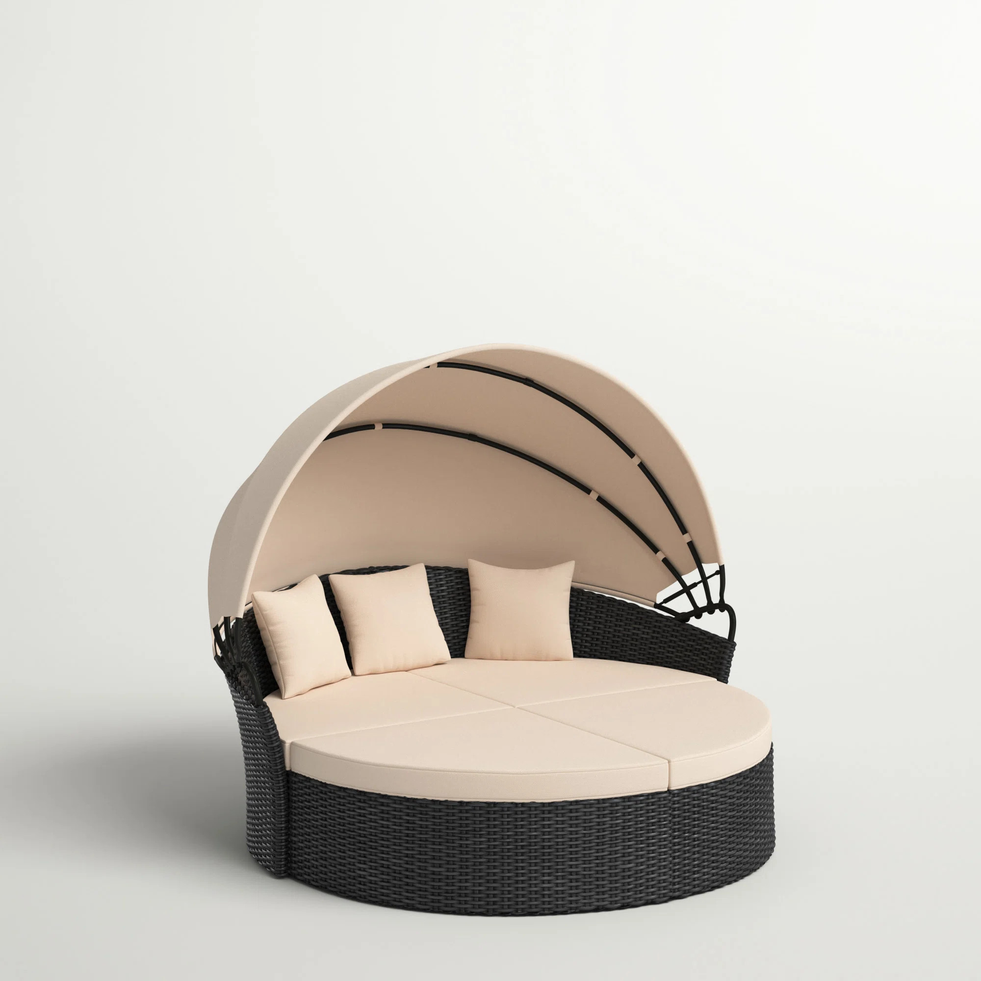 Thornton 66.92'' Wicker Outdoor Patio Daybed | Wayfair North America