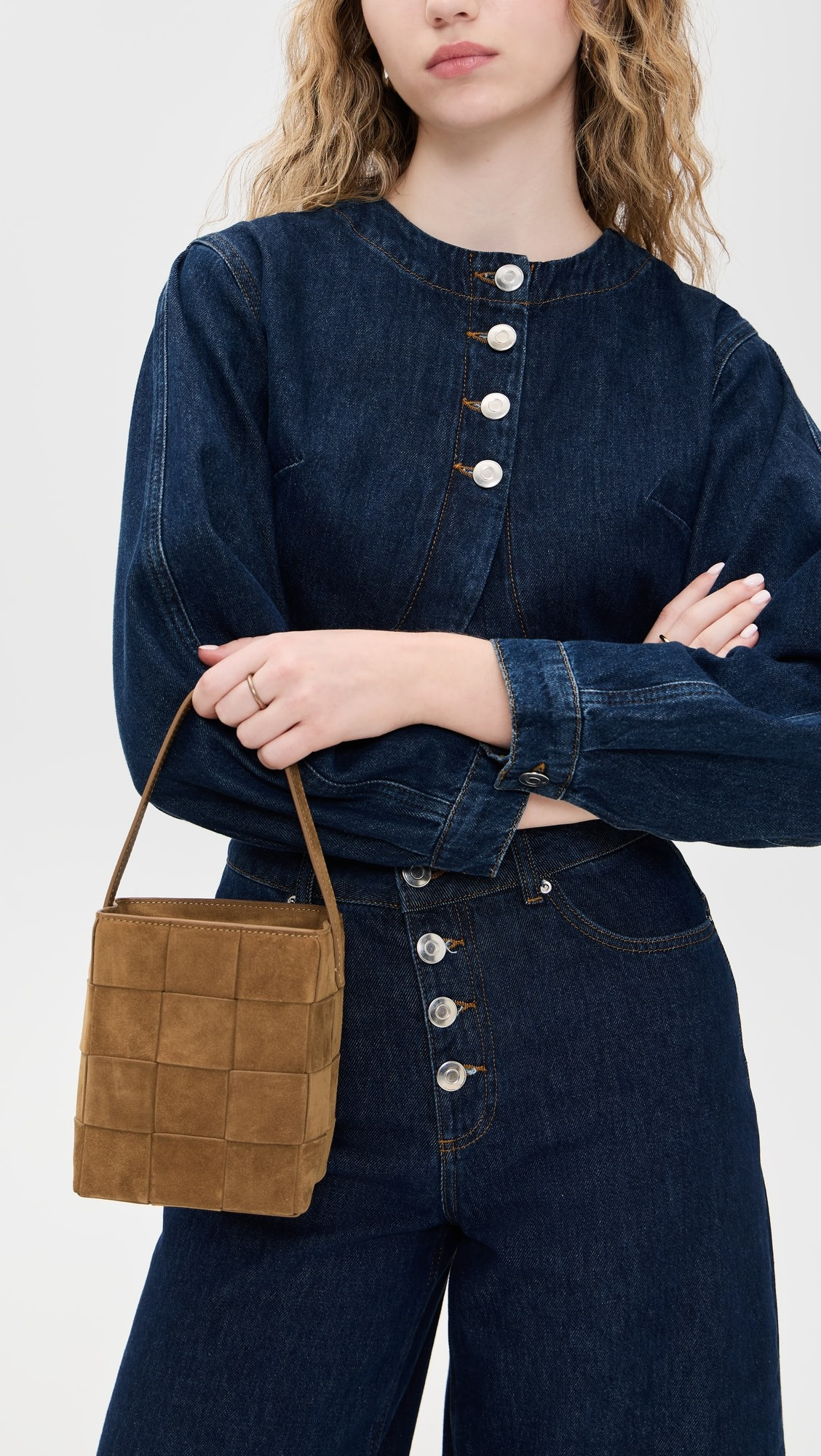 Laith Wide Woven Top Handle Bag | Shopbop
