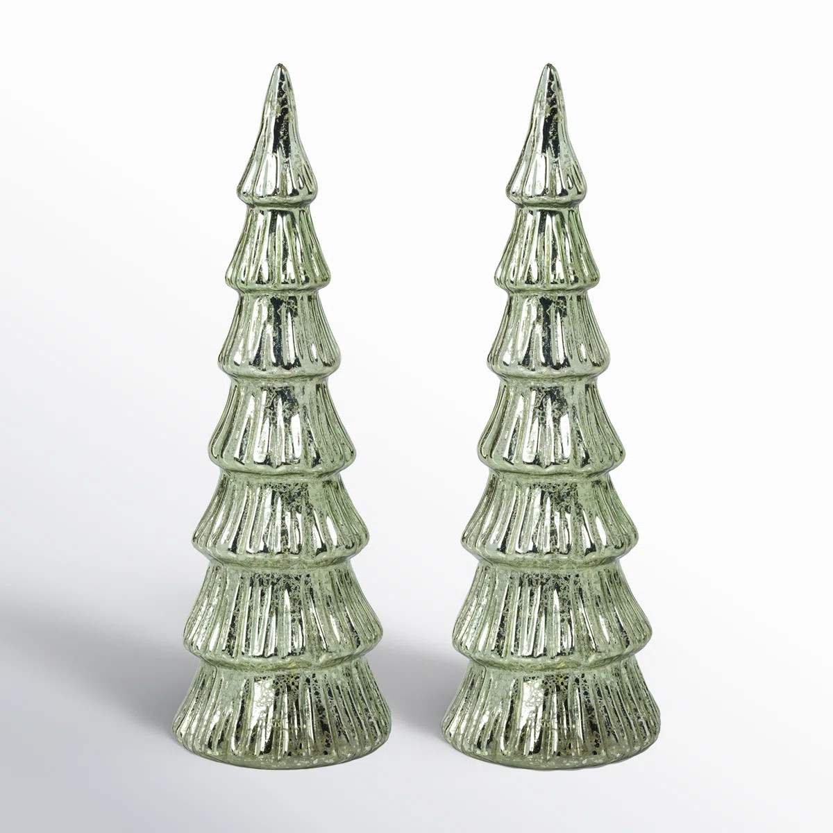 Lior LED Glass Tabletop Holiday Trees, Set of 2 (Set of 2) | Wayfair North America