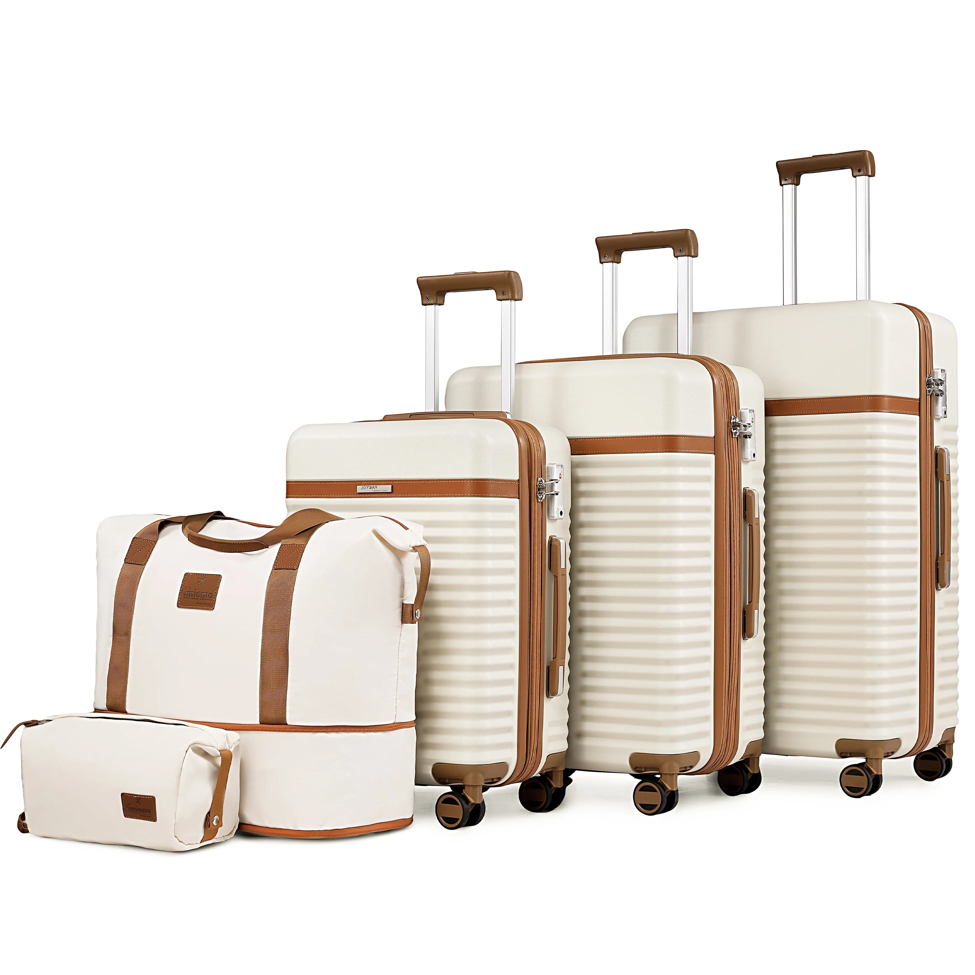 Joyway - 5 Luggage Sets ABS Hardside Spinner Luggage -（Expandable Suitcase20"24"）28-in Checke... | Walmart (US)