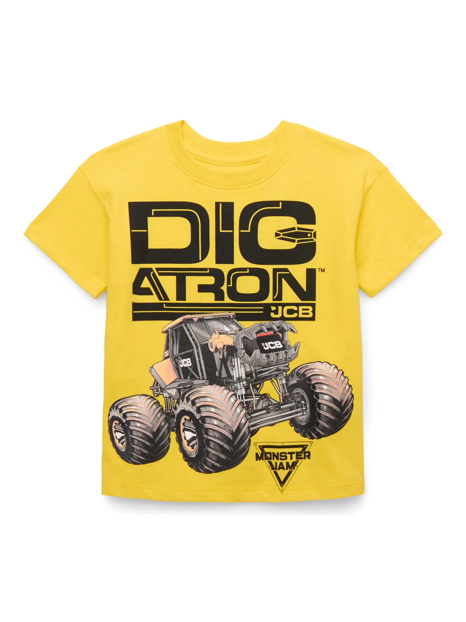 Monster Jam Toddlers’ Digatron Cotton Graphic Tee with Short Sleeves, Sizes 12M-5T | Walmart (US)