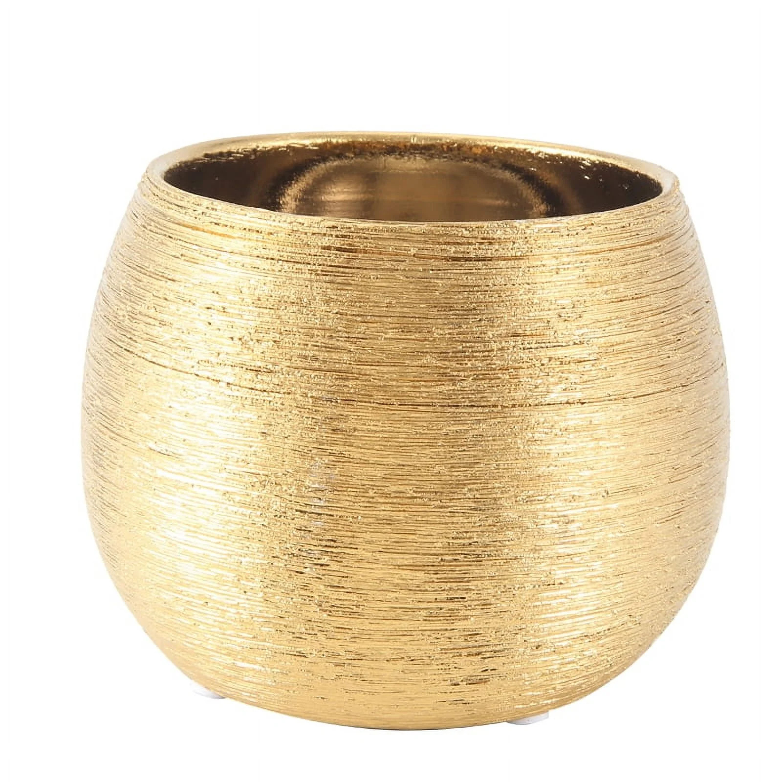 Ceramic Plant Pot Planter Gold-Plated Flower Flowerpot Vase | Walmart (US)