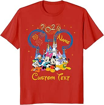 Custom Mickey and Minnie Family Vacation Shirts 2026, Personalized Matching Castle Tees, Group Bi... | Amazon (US)