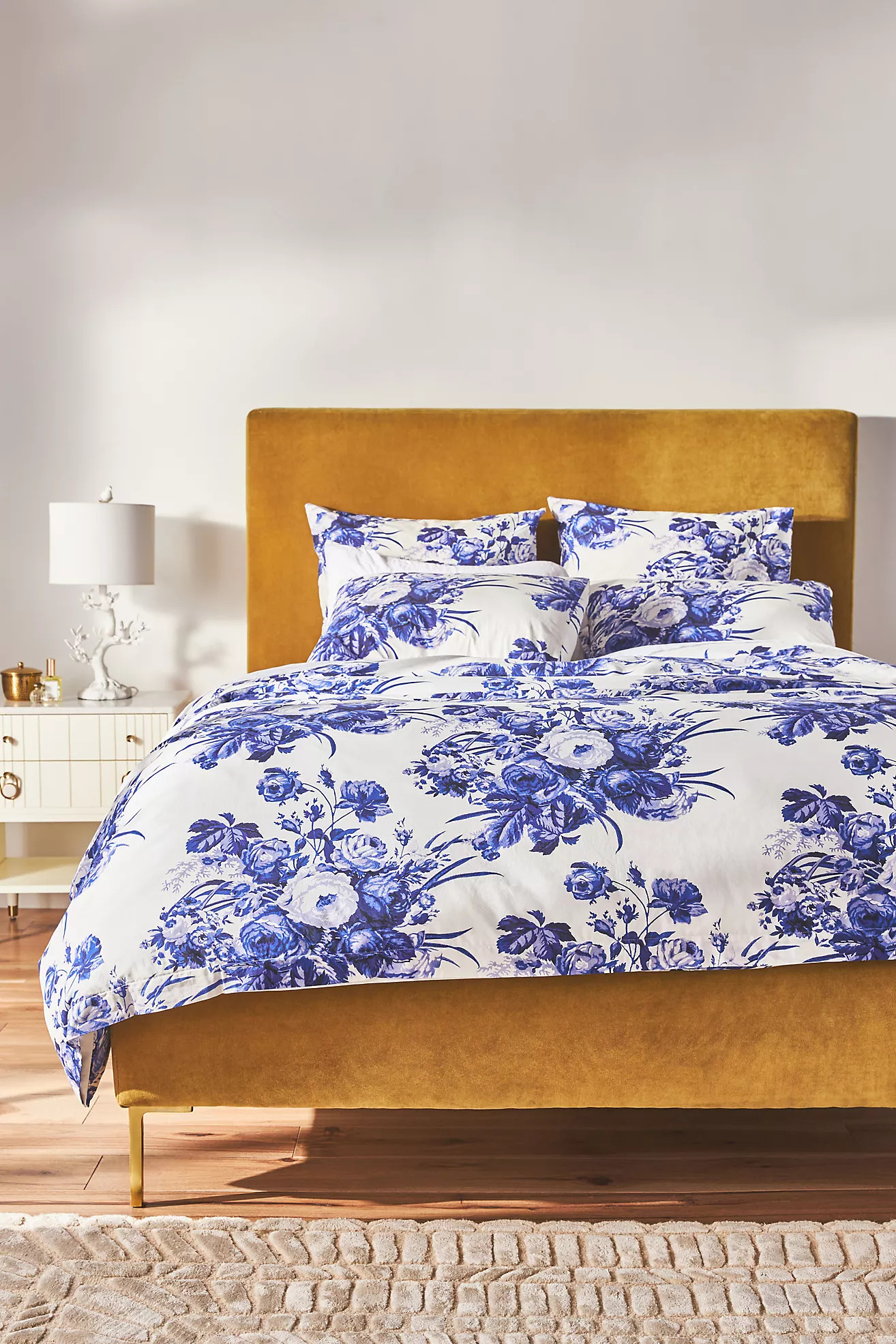 Abi Organic Percale Duvet Cover | Anthropologie (US)