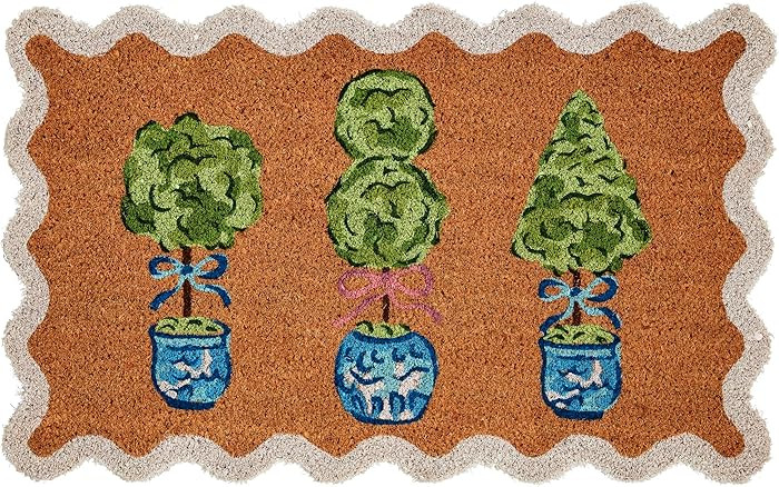 Mud Pie Topiary Doormat; 18" x 29" | Amazon (US)