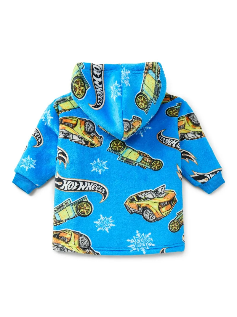 Hot Wheels Holiday Toddler Boys Cozy Hoodie with Faux Shearling Lining, Sizes 12M-5T | Walmart (US)