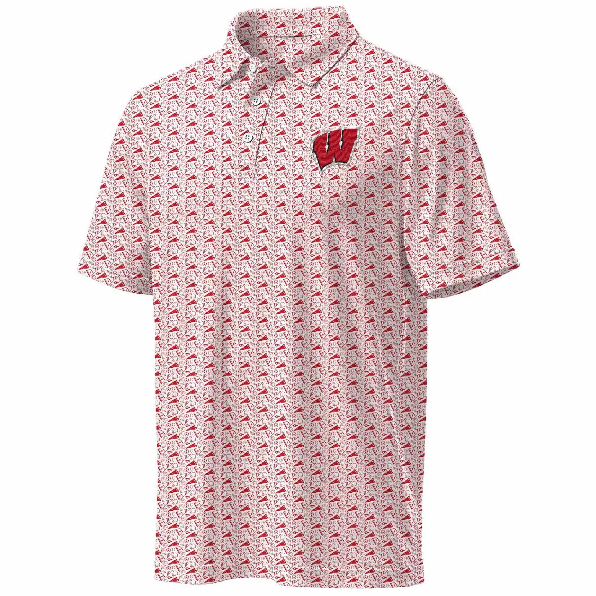 NCAA Wisconsin Badgers Men's All Over Polo Shirt - XXL | Target