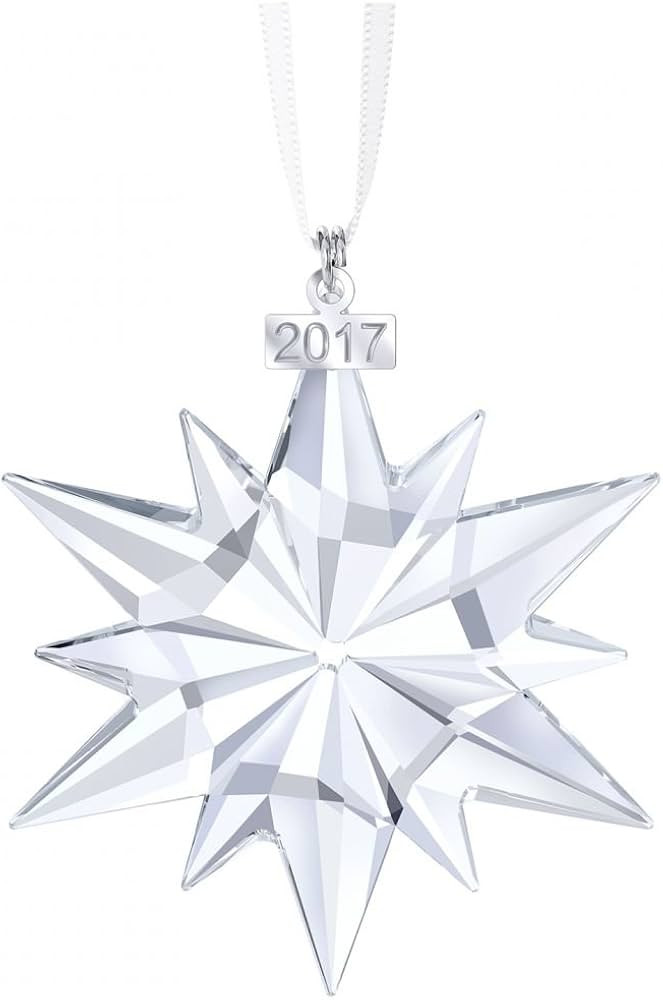 Swarovski Christmas Ornament, Annual Edition 2017 Figurine, Crystal, Transparent, 6.1 x 0.9 x ... | Amazon (US)