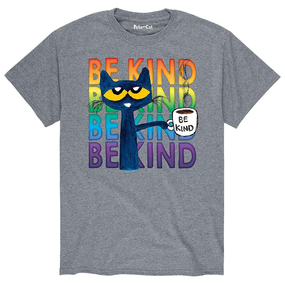 Pete the Cat - Be Kind Coffee - Men's Short Sleeve Graphic T-Shirt | Amazon (US)