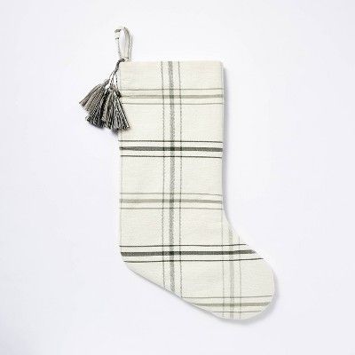 Plaid Holiday Stocking Green - Threshold™ designed with Studio McGee | Target
