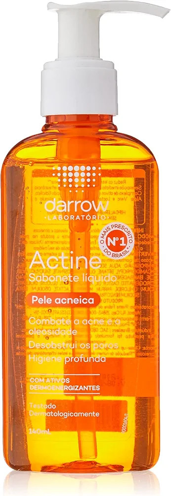 Darrow Actine Sabonete Liquido/ gel de limpeza, 140 ml | Amazon (BR)