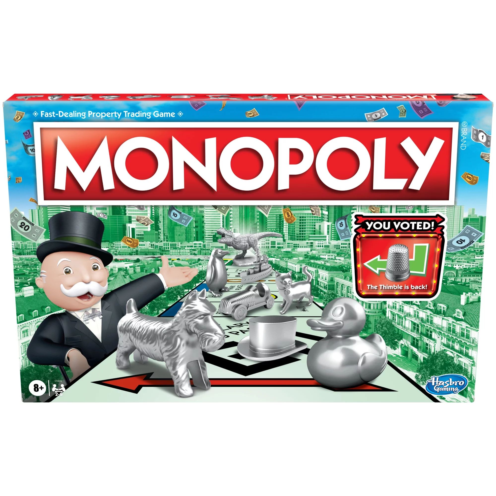Monopoly Game, Classic Family Board Game for 2 to 6 Players, for Kids Ages 8 and Up - Walmart.com | Walmart (US)