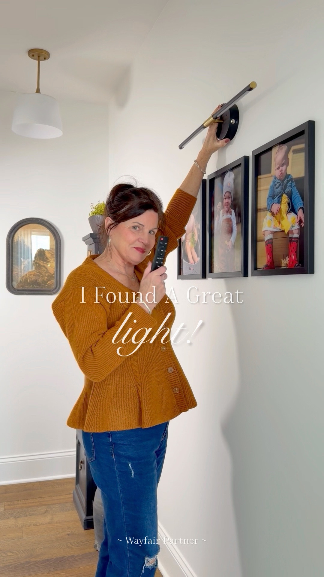 I found this pretty art light, on sale, during Wayfair’s President’s Day Clearance. It is easy to hang, has warm and cool light modes, a timer and is rechargeable. A remote is included for easy use. I love it over the photo of my grands in the hallway to my bedroom.

#ad #wayfairpartner #wayfair 

#LTKSaleAlert #LTKSeasonal #LTKHome