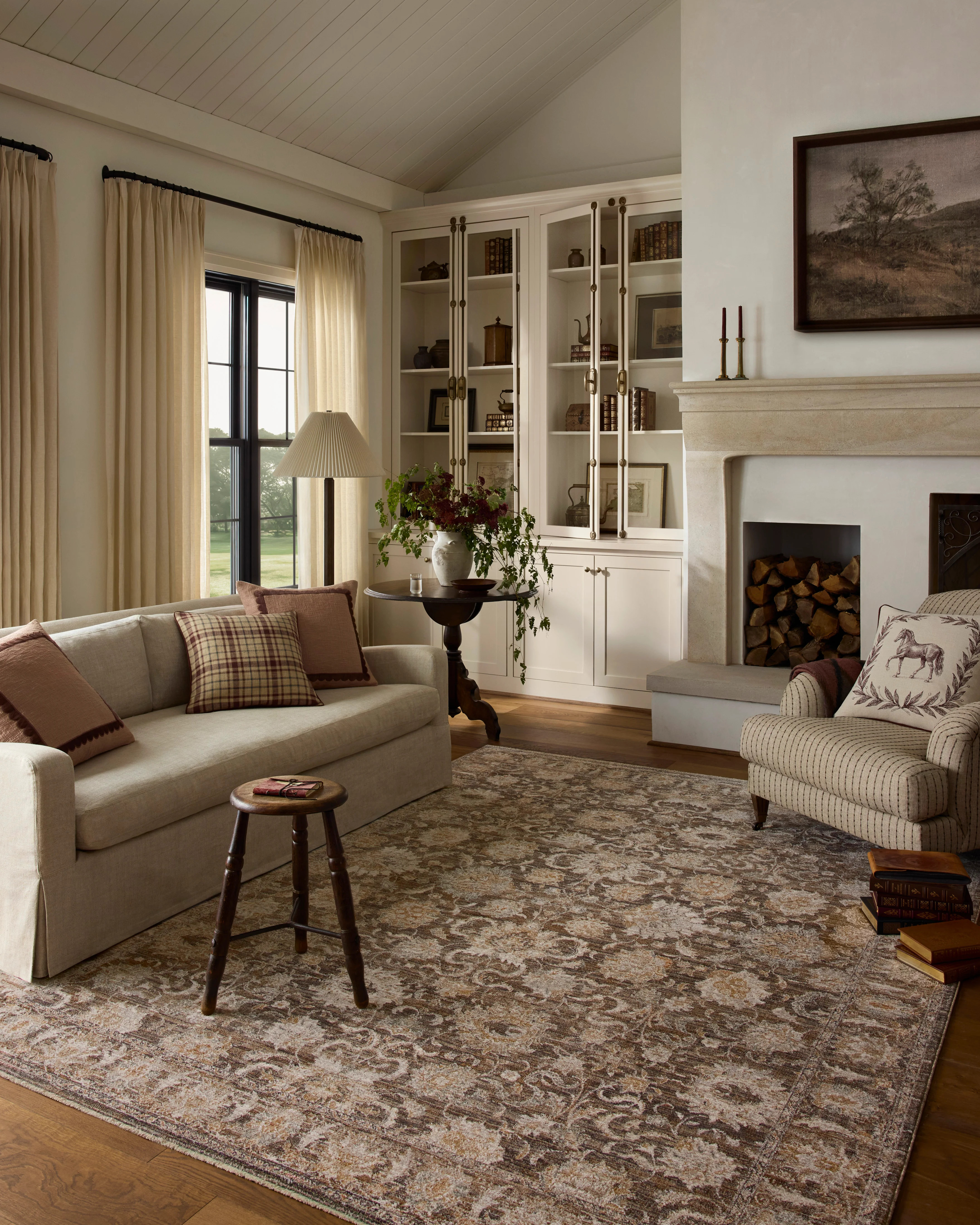 Chris Loves Julia x Loloi-Doris-DRS-05-Granite, Clay | Rugs Direct