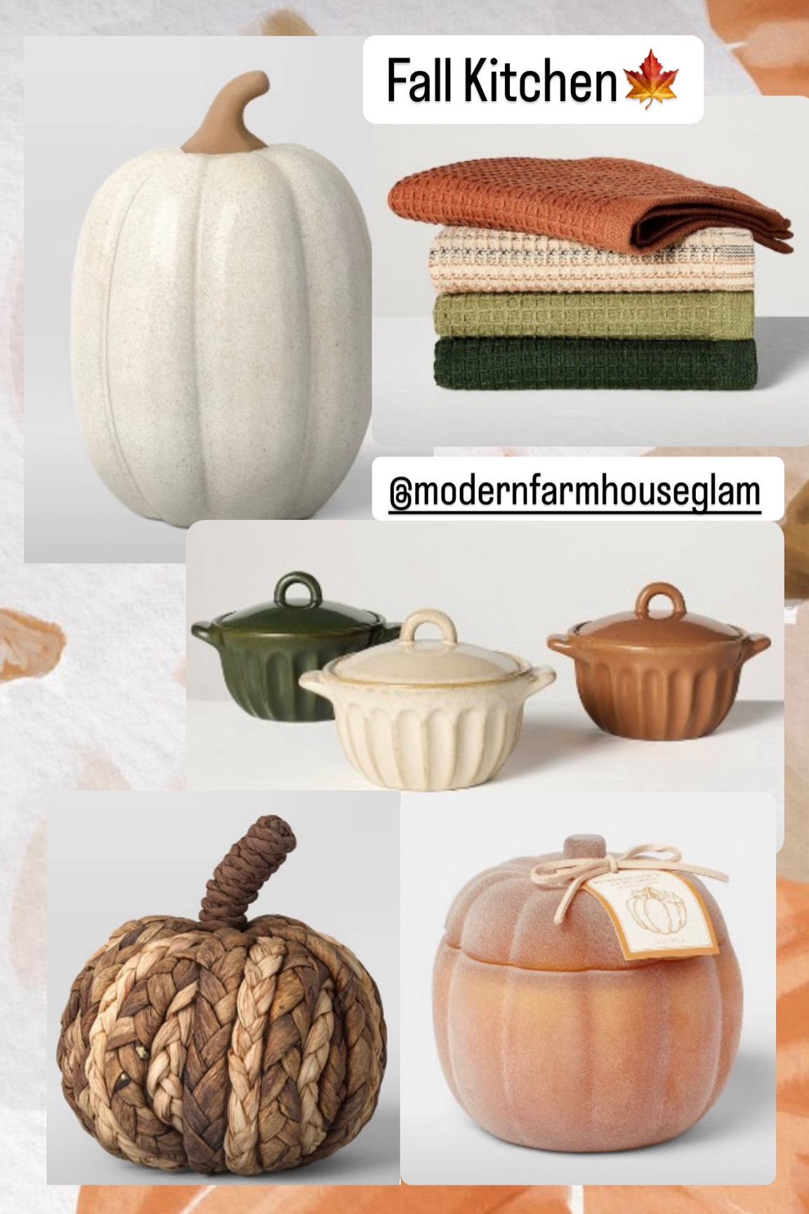 Fall kitchen home decor at Modern Farmhouse Glam. Obsessed with these New 2024 Target Fall finds online! Thanks for using my links! 

#LTKSeasonal #LTKHome