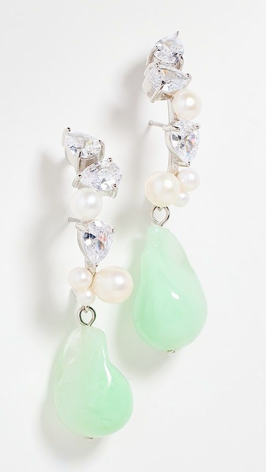 Freshwater Pearls, Cubic Zirconia, and Resin Earrings | Shopbop