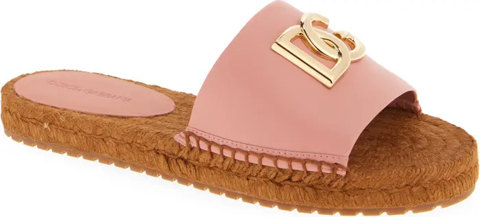DG Logo Espadrille Flat Sandal (Women) | Nordstrom