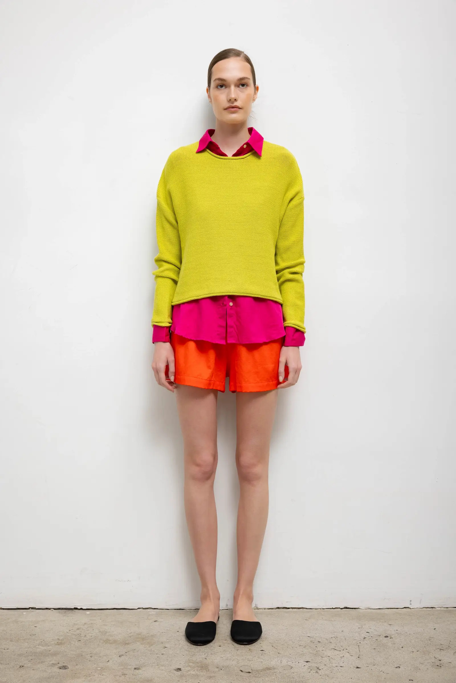 LESET Yoko Summer Short in Feu in Cotton | LESET