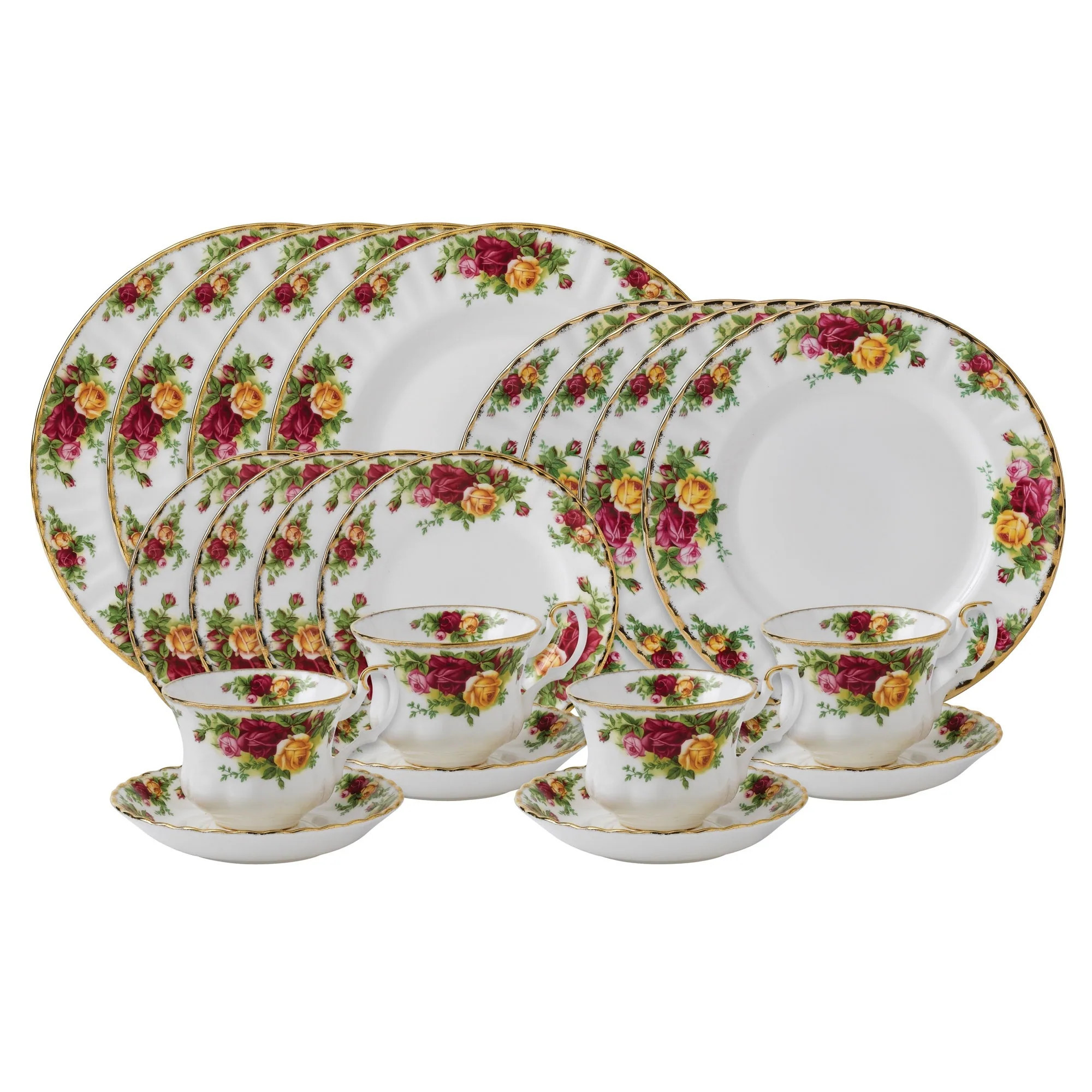 Royal Albert Old Country Roses 20-piece Dinnerware Set | Bed Bath & Beyond