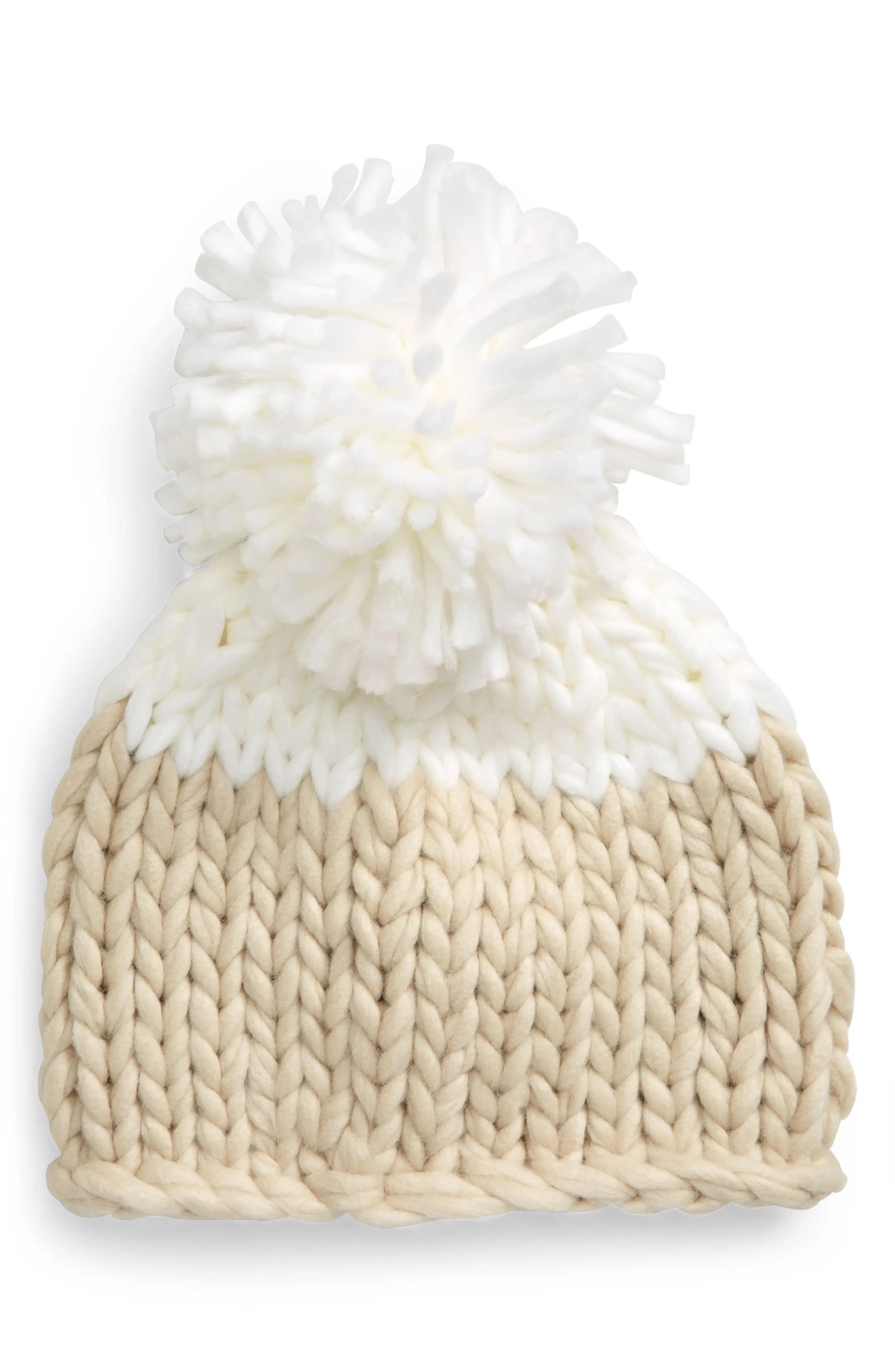 Cozy Up Colorblock Pom Beanie | Nordstrom