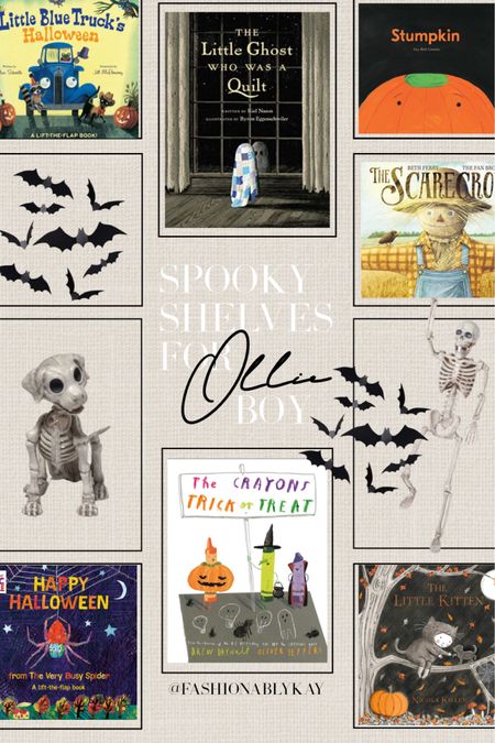 Oliver’s spooky bookshelves!! 👻🦇 he loves his mini corner! These bats are SO easy to put up and come with double sided sticky squares! The best! 

Can’t wait to read all of these Halloween books with him 🥰 Halloween books, spooky books, Amazon prime 

#LTKHalloween