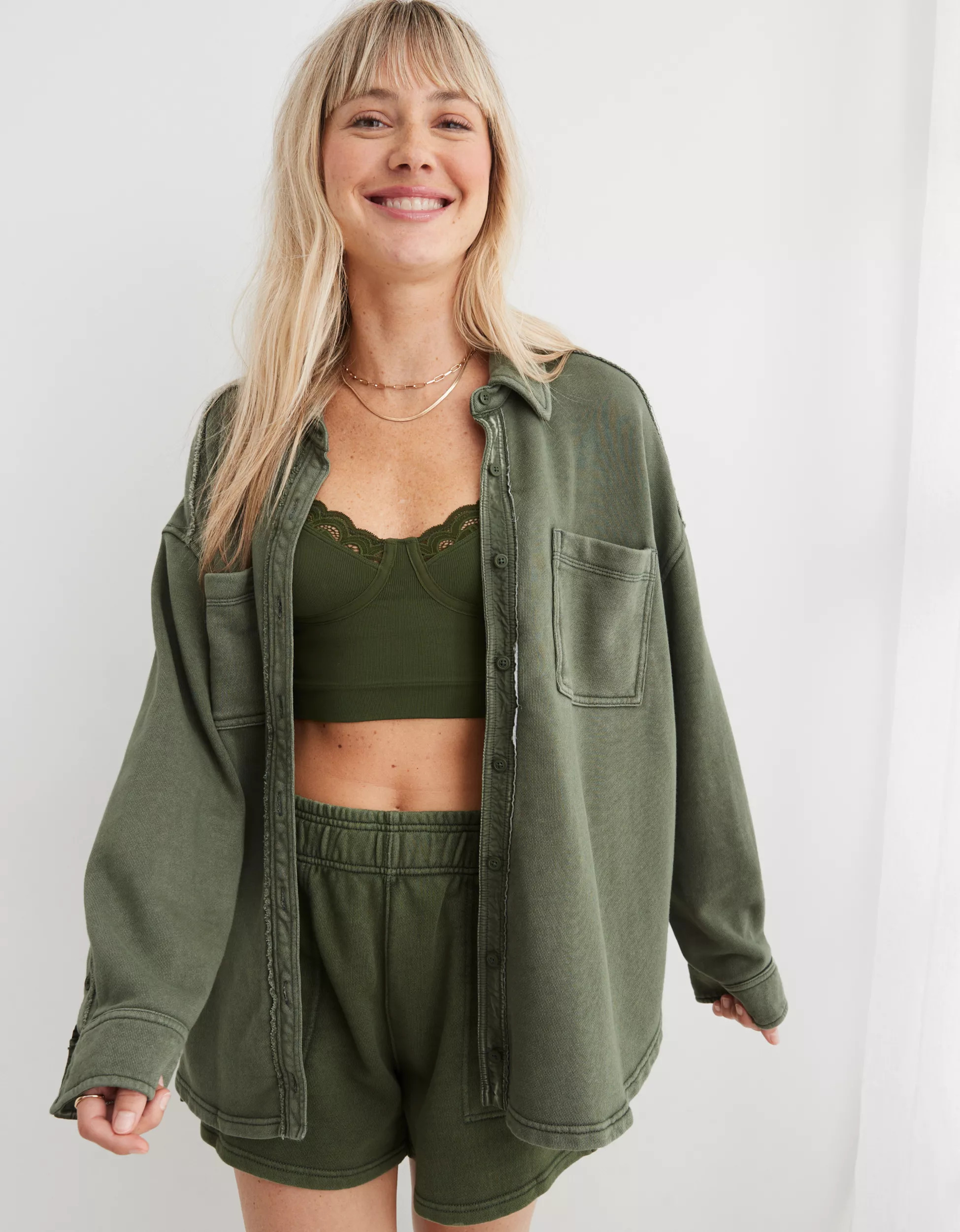 Aerie LumberJane Fleece Shirt | Aerie