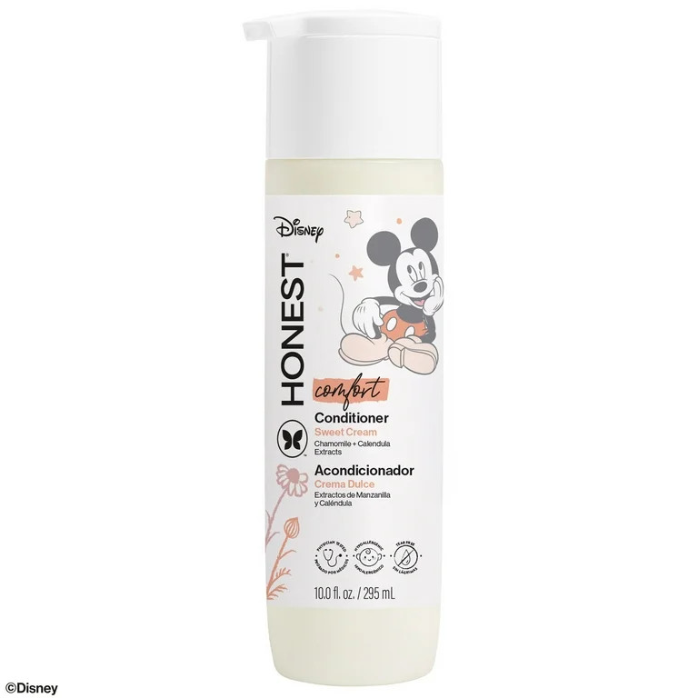 The Honest Company Silicone-Free Conditioner, Disney’s Mickey Mouse Comfort Sweet Cream, 10 fl ... | Walmart (US)