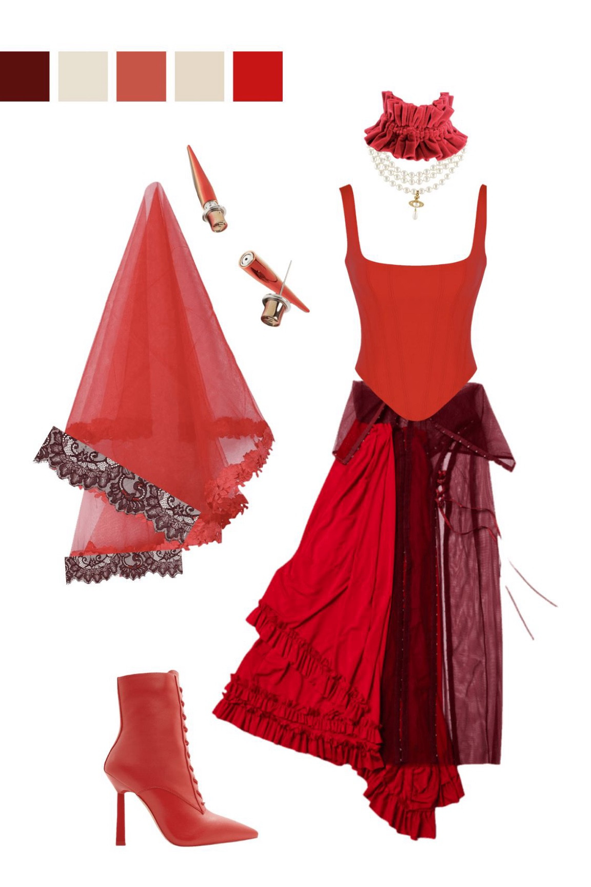 Unique Halloween costumes: Bloody Mary Pt. 2. This edit  focuses more on lace and is a modernized version of the original concept ❤️