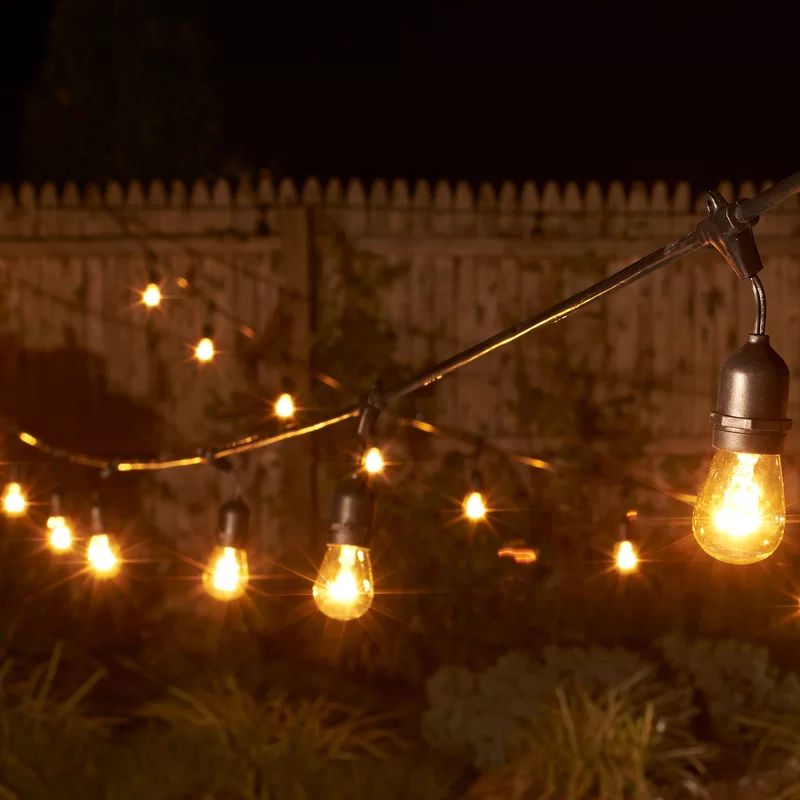 14'' Outdoor 10 - Bulb Standard String Light (End to End Connectable) | Wayfair North America