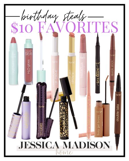 Some of my most favorite make up items are only TEN DOLLARS!!!! 😮 linking my favorites, and then you can also use my code JESSICA15 for anything else on the site outside of this sale!

@tarte
#tartepartner

#LTKsalealert #LTKunder50 #LTKbeauty