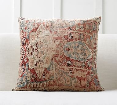 Basilia Velvet Pillow Cover | Pottery Barn (US)