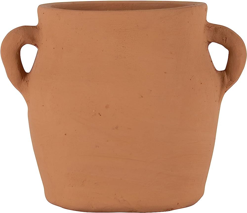 Foreside Home & Garden Natural Handthrown Terracotta Vase with Handles | Amazon (US)