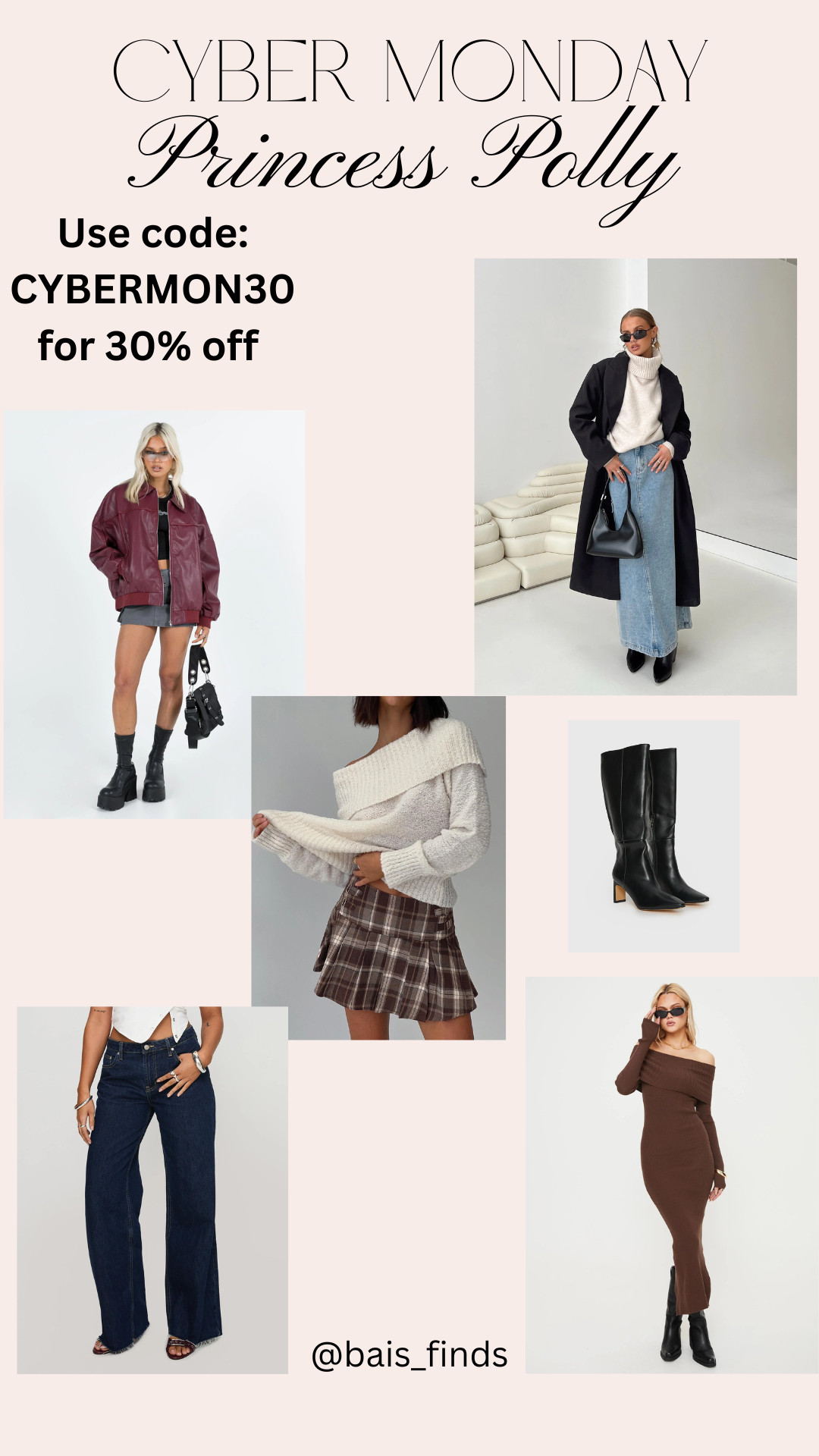 ✨Princess Polly Cyber Monday is HERE!!✨
30% off sitewide with my code — run don’t walk 👀🖤

I snagged some of my all-time fave basics + holiday outfits, and everything is so flattering + tall-girl friendly. Perfect for gifting or treating yourself before finals + holiday parties 🤍🎁

Linking all my picks on LTK for you! #princesspolly #cybermondaydeals #ltkfinds #tallgirlfriendly #holidayoutfits #princesspollyhaul #cybermonday2025 #ltkfashion #influencerfinds 

 

#LTKCyberWeek #LTKootd #LTKTall
