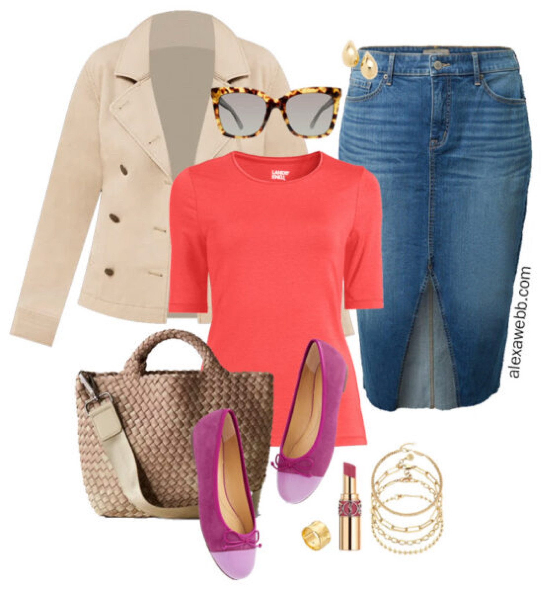 Plus Size Midi Denim Skirt Outfits - Alexa Webb

#LTKItBag #LTKPlusSize #LTKStyleTip