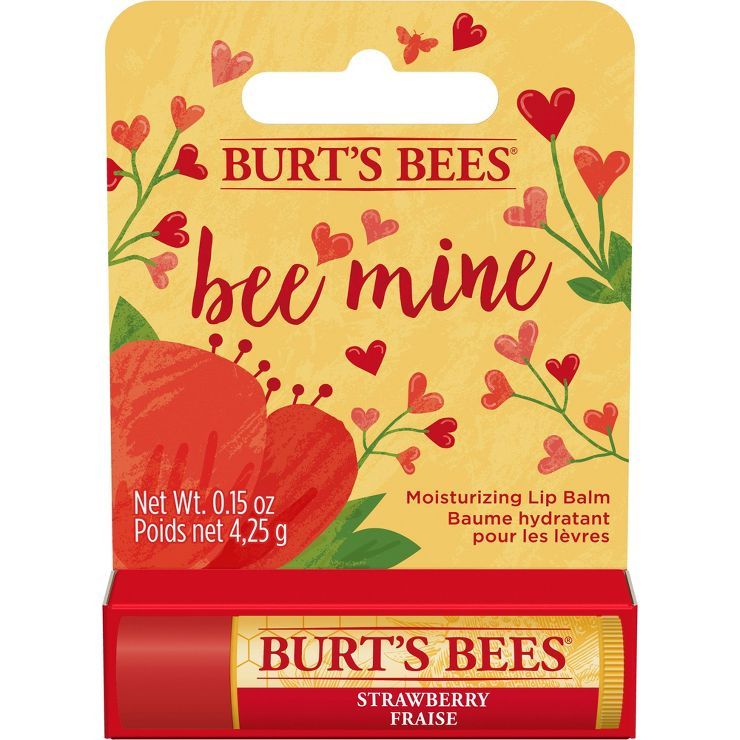 Burt's Bees Bee Mine Moisturizing Lip Balm - Strawberry - 0.15oz | Target