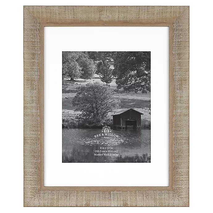 Bee & Willow™ Home 8-Inch x 10-Inch Matted Wood Picture Frame in Acacia | Bed Bath & Beyond