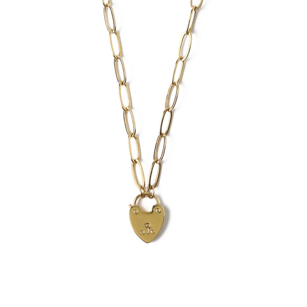 Heart Padlock Necklace | Orelia London