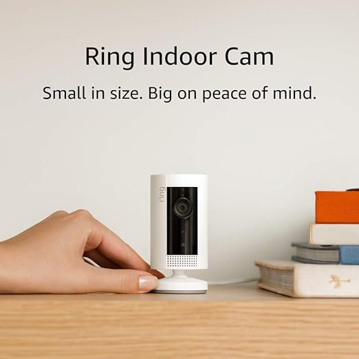 Ring Indoor Cam, Compact Plug-In HD security camera with two-way talk, Works with Alexa - White | Amazon (US)
