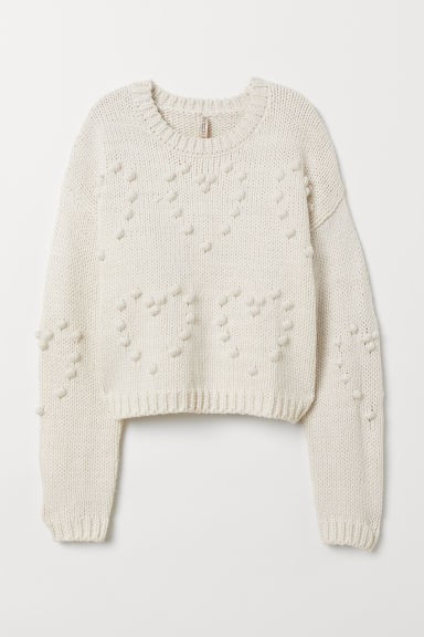 H & M - Knit Sweater - White | H&M (US + CA)