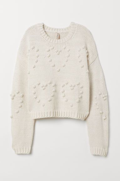 H & M - Knit Sweater - White | H&M (US)