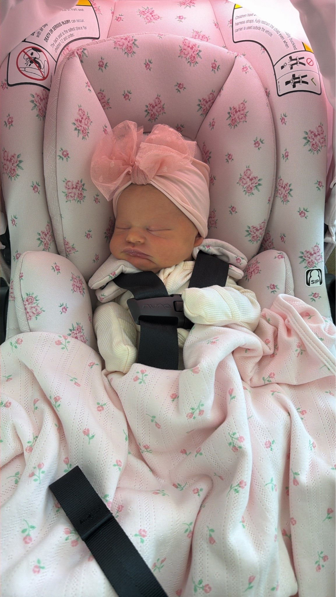 Baby girl car seat, blanket + bow

#LTKmomlife #LTKBaby