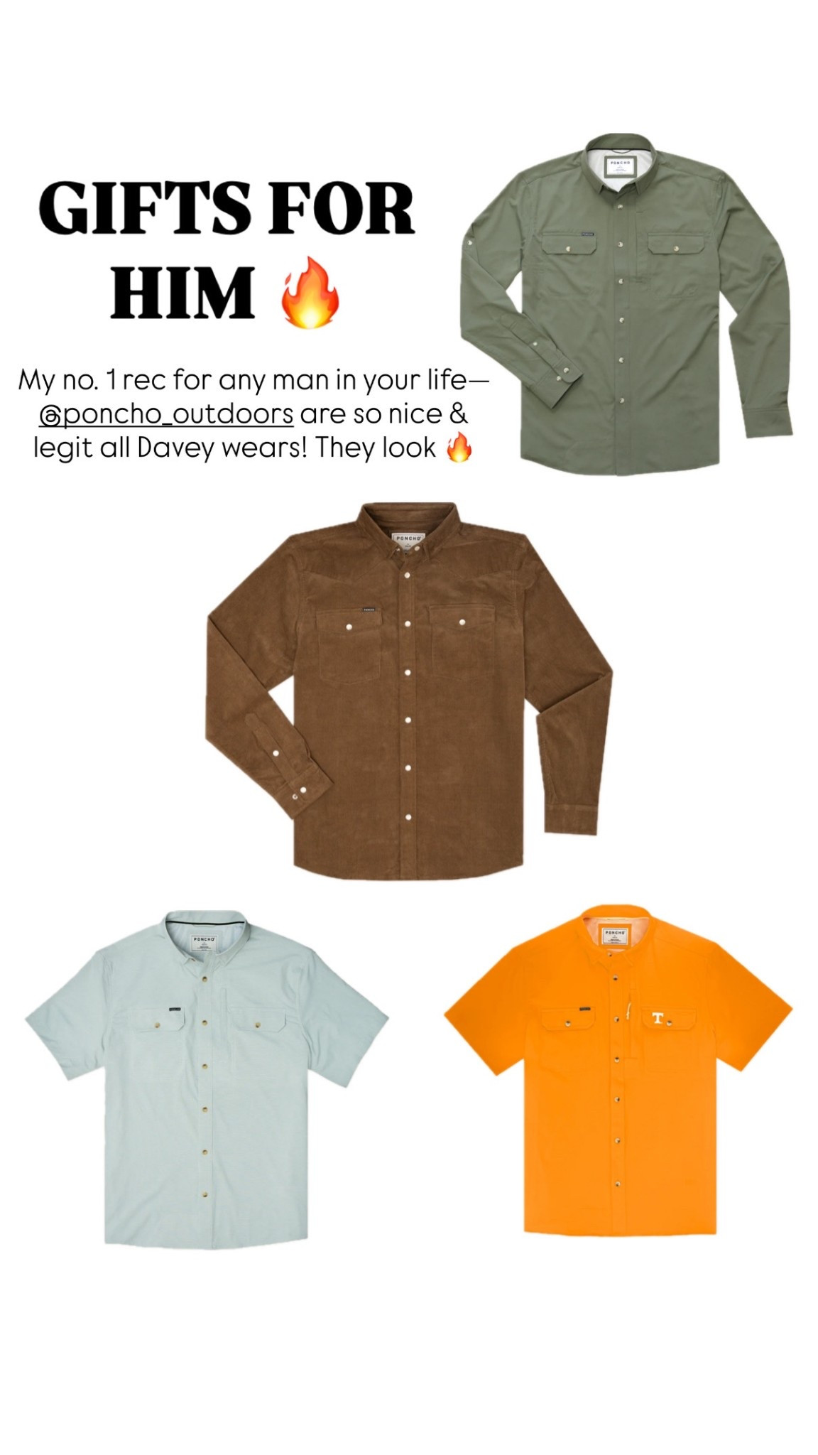 My number gifts for him!!! For dad, husband, brother, father in law. These are the BEST & their Black Friday sale is buy 2 shirts, get 2 free gifts 

#LTKCyberWeek #LTKGiftGuide #LTKFindsUnder100