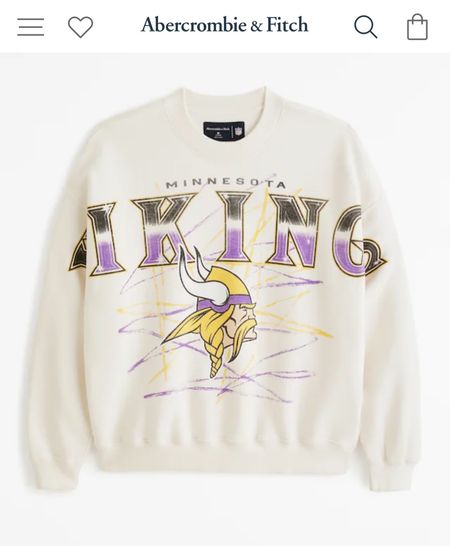 Abercrombie and fitch nfl sweatshirts 
Mn Vikings fashion 

#LTKmens #LTKfamily #LTKfitness