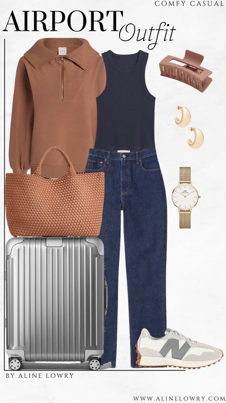 Airport outfit idea for the long holiday trips. Comfy and casual travel outfit.

#LTKtravel #LTKshoecrush #LTKstyletip
