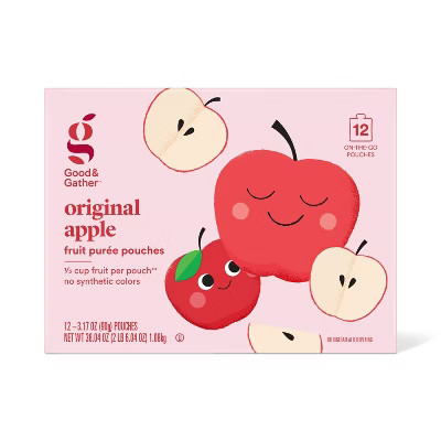 Original Apple Fruit Puree Applesauce Pouches - 12ct - Good & Gather™ | Target