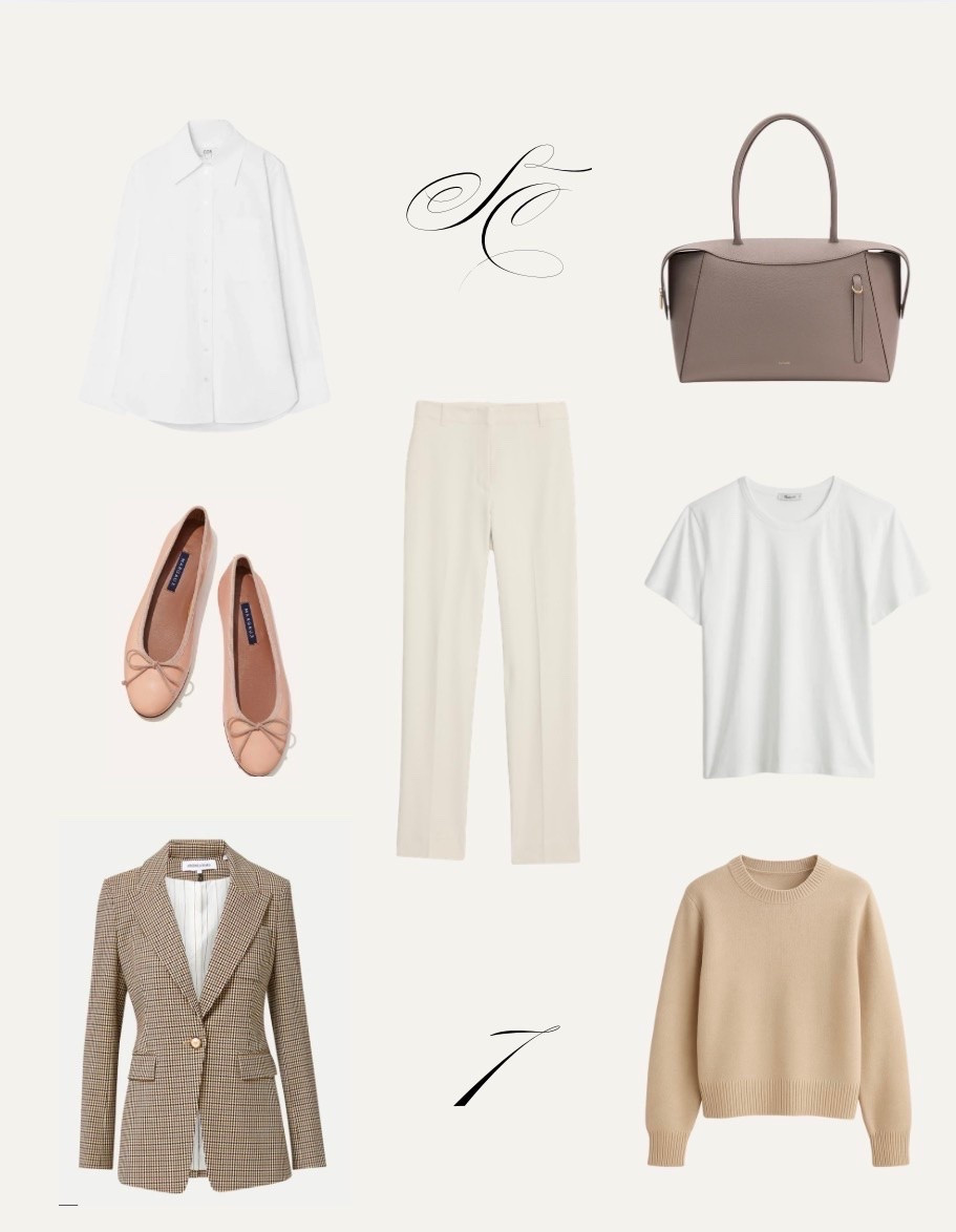 Most women think they need more clothes.

What they need is a better uniform.

A crisp white shirt.
A perfect tee.
Tailored trousers.
A camel sweater.
A blazer with structure.
Ballet flats.
One beautiful bag.

Seven pieces.

The foundational pieces that carry a woman through most of her life.

The luxury isn’t owning more.

It’s opening your closet and knowing everything belongs.

#capsulewardrobe #quietluxury #oldmoneystyle #minimalstyle #classywardrobe #elevatedbasics #timelessfashion #wardrobeessentials #effortlessstyle #ltkstyle #parisianstyle #refinedstyle

#LTKOver40 #LTKootd #LTKWorkwear