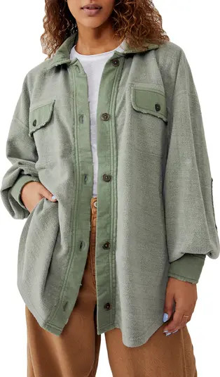 Free People We the Free Ruby Fleece Shirt Jacket | Nordstrom | Nordstrom